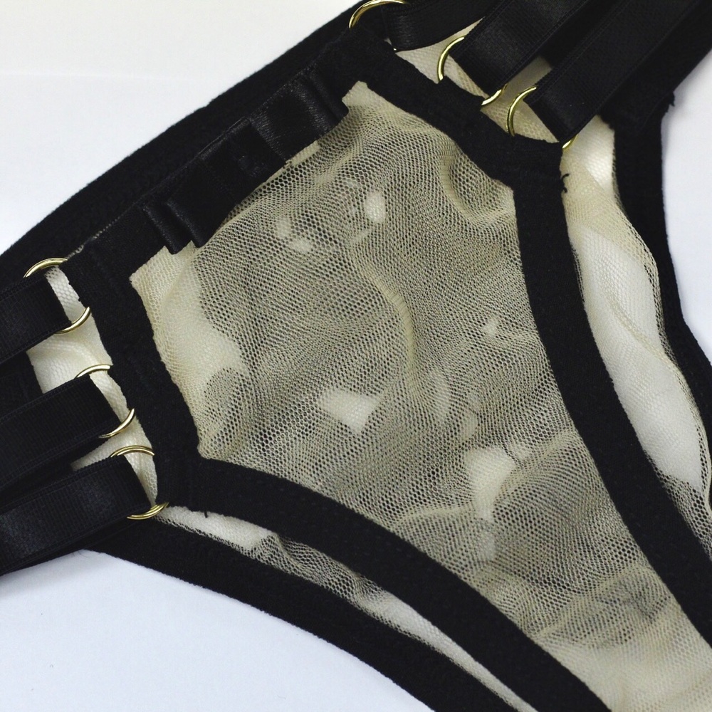 Strappy bra bralette & panty / 2 piece set - Picture 10 of 14